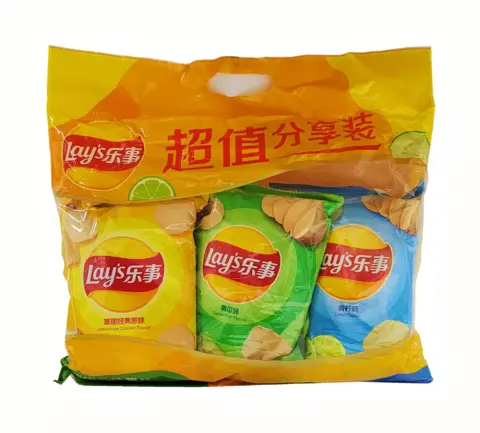 LAY'S sharing Potato Chips Original/ Cucumber/Lime Flavour 3stx70g/Förp