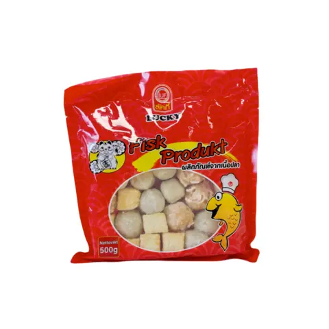 Hotpot Buller Mix Fryst 500g Lucky Katt Thailand