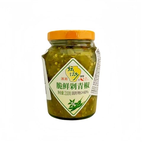 Hackad Gröna Chili (Duo Jiao) 210g - Tantanxiang Kina