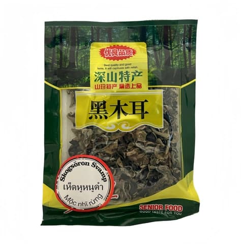 Torkad Skogsöronsvamp Svart 100g Senior Food Kina