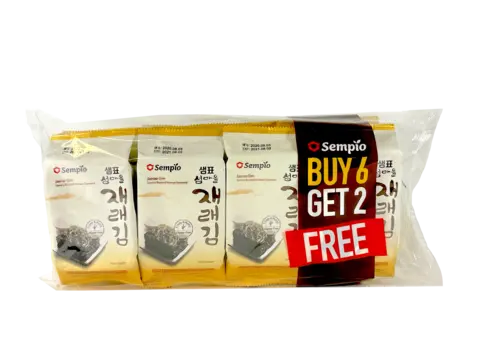 Krispig Sjögräs Rostad Jaerae Gim 5gx8st/påse Sempio Korean