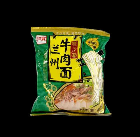  Snabbnudlar Med Biff Buljong Smak 95g A-Kuan Bai Jia Kina