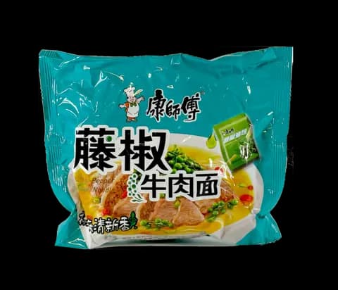 Snabbnudlar Grönt Pepparsmak 100g TJNRM KSF Kina