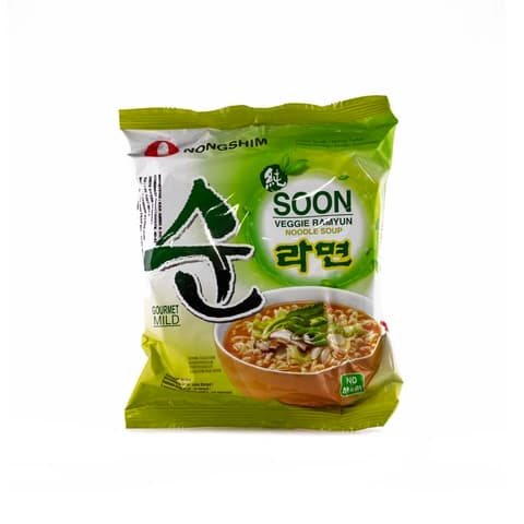 Snabbnudlar SOON Veggie Ramyun 112g Nongshim Korea