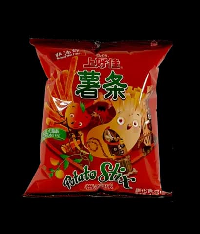 Snacks Potatis Stick Med Tomat Smak 40g Oishi-Shang Hao Jia Kina