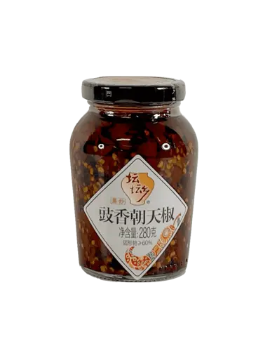 Hackad Chili (Duo Jiao) Med Fermenterade Sojabönor 280g - Tantanxiang Kina