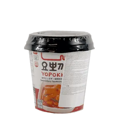 Riskaka Söt/Spicy Kopp 140g Yopokki Korea