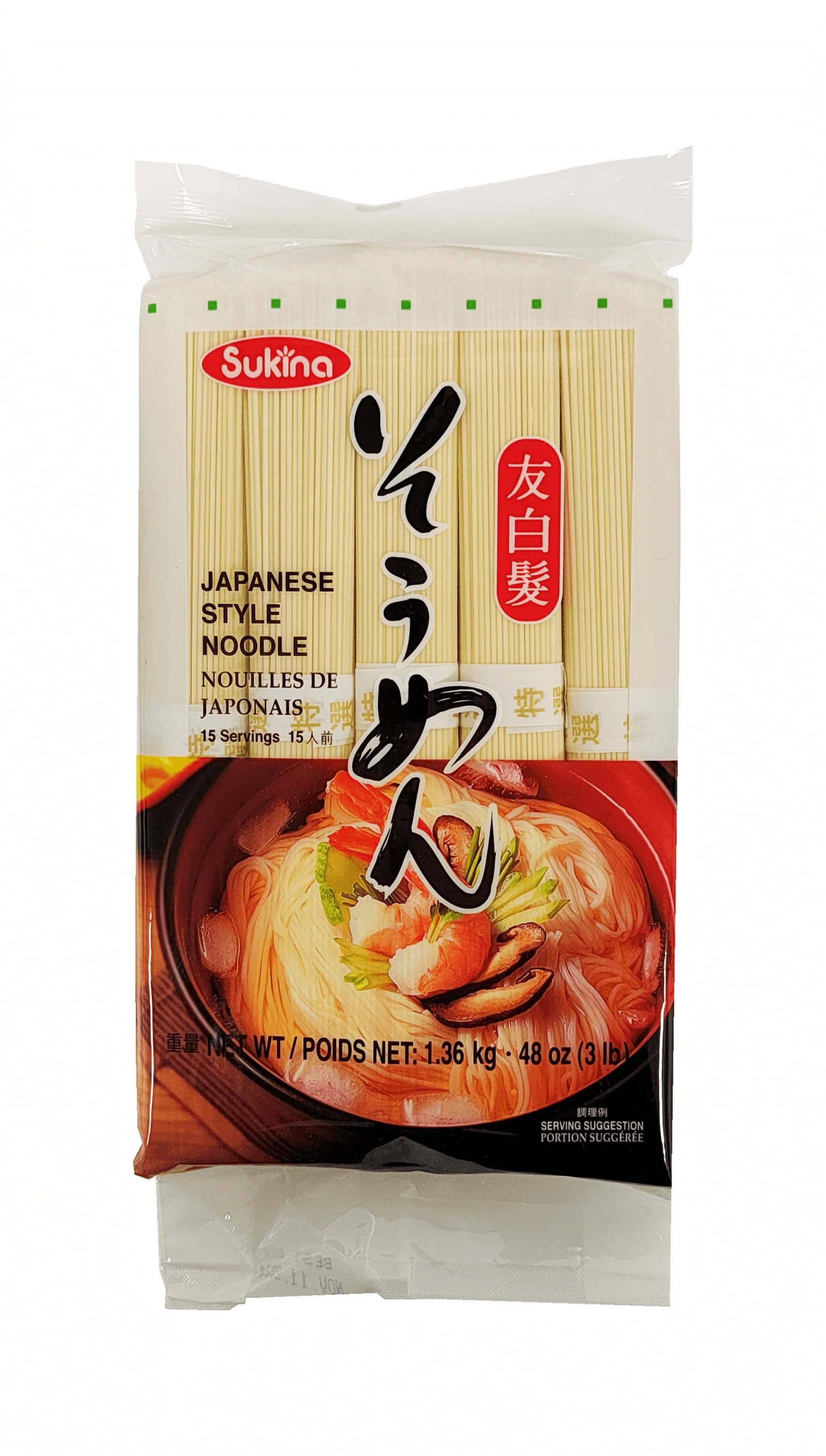 Nudlar Tomoshiraga Somen 1,36kg Sukina Korea