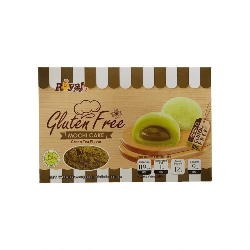 Mochi Grön Te Smak Glutenfri 210g Royal Family Taiwan