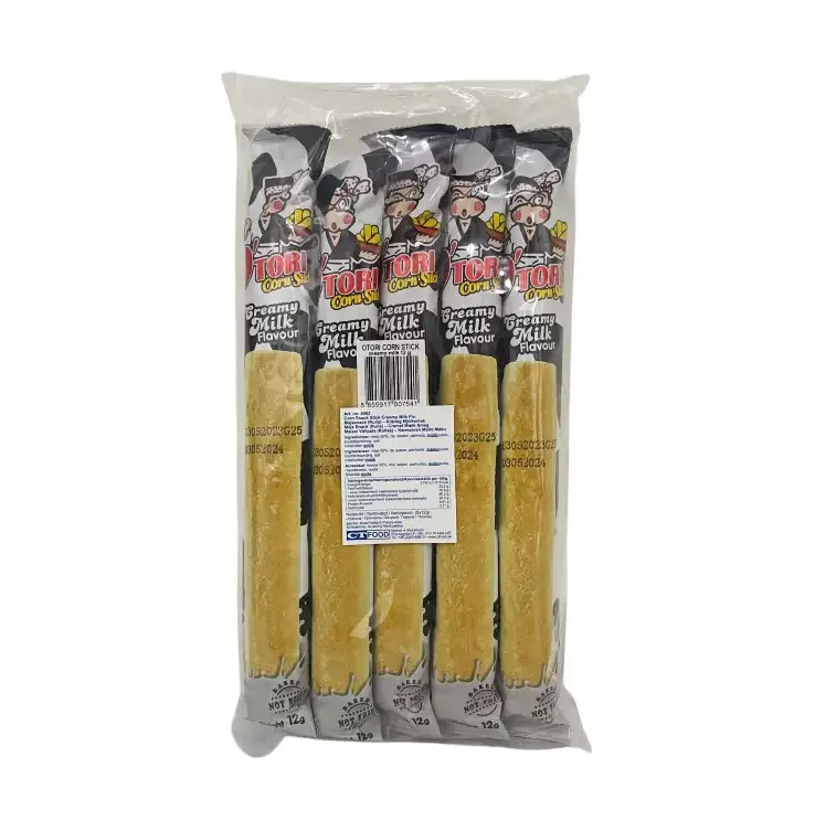 Majssnacks Stick Krämmjölk Smak 5x12g/Förp O'Tori Thailand