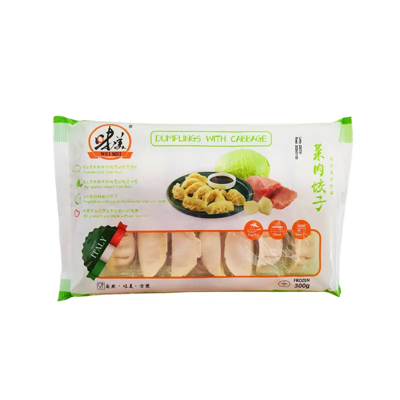 Dumpling Med Fläskfärs/Kål Fyllning Fryst 300g WeiMei Kina