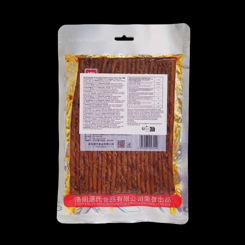 Snacks Beancurd Spicy Curly Stripe 200g DDJ Genji Food Kina