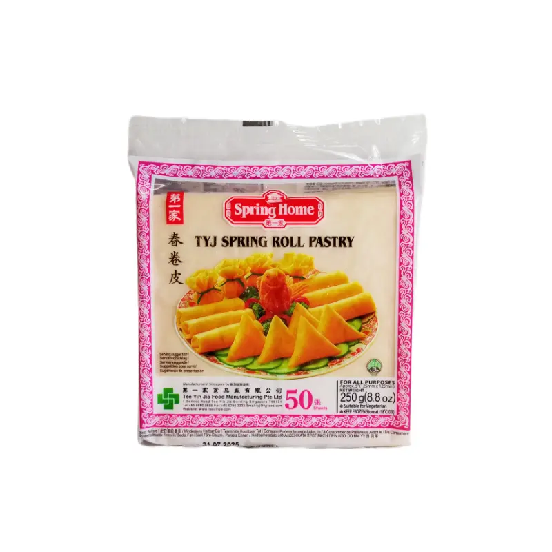 Vårrullar Deg 125x125 MM Fryst 250g Spring Home Sinapore