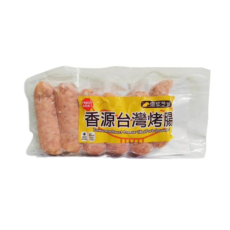 Taiwaneskt Korv med Fläsk och Ost Fyllning Fryst 300g Freshasia Taiwan