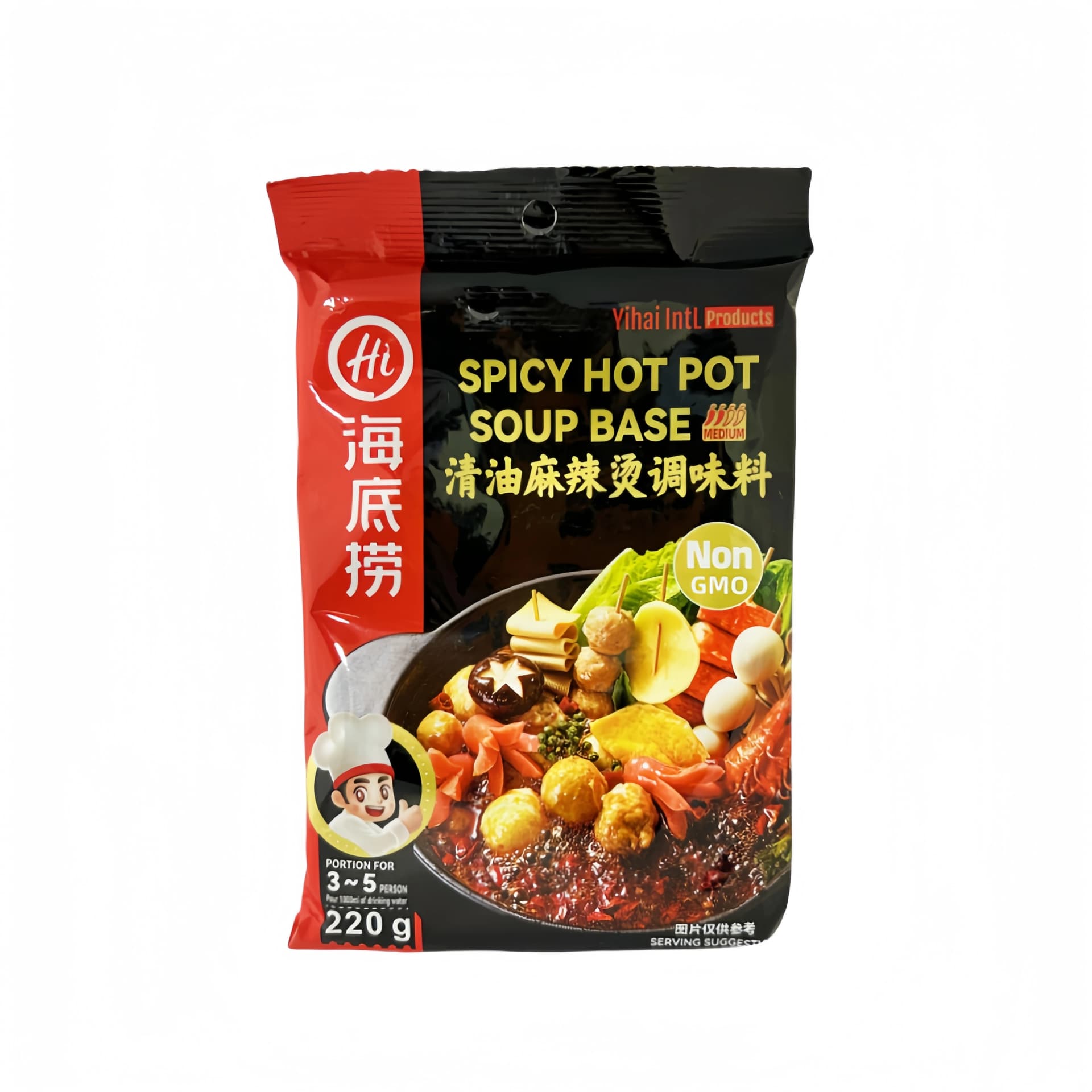 Hot Pot Malatang Soppa Bas 220g Haidilao Kina