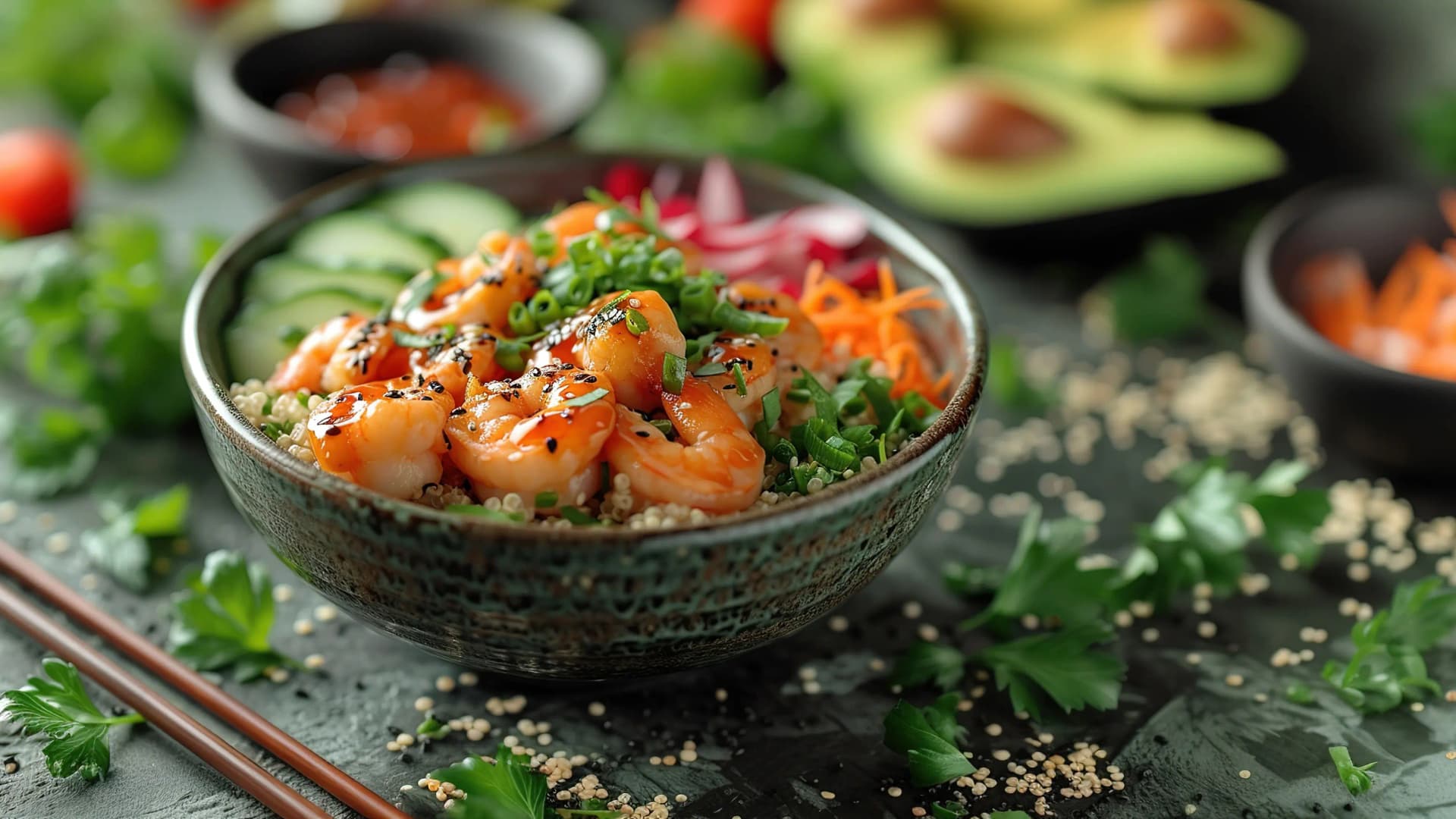 Poke bowl - Räkor