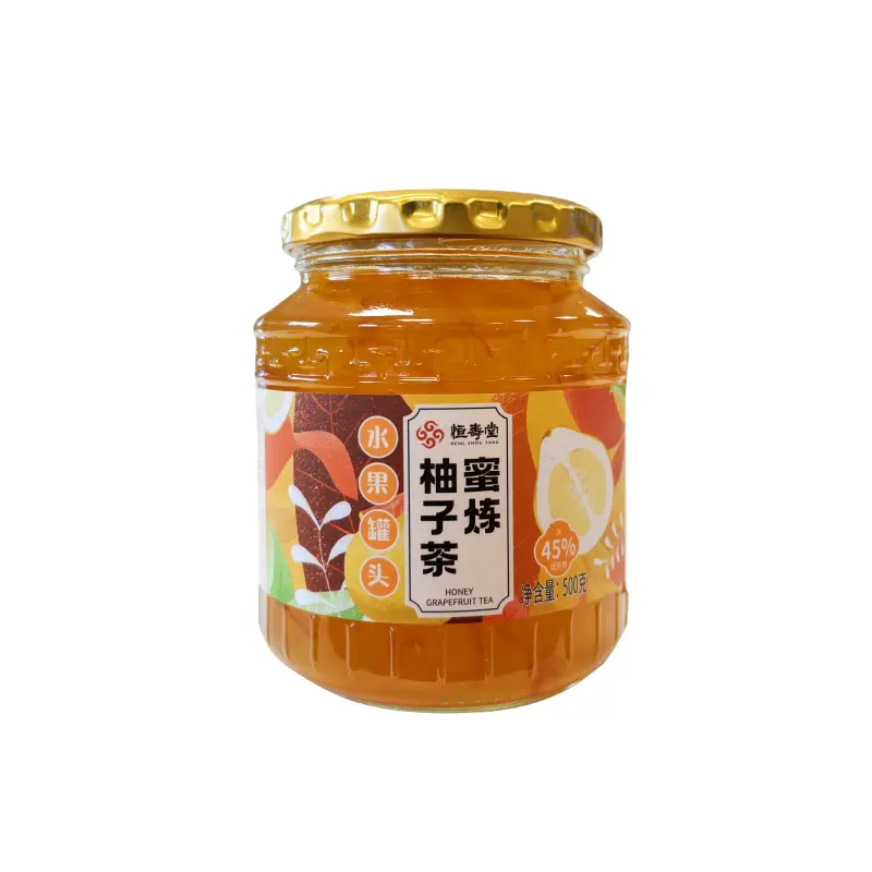 Te Med Honung Pomelo 500g Heng Shou Tang Kina 