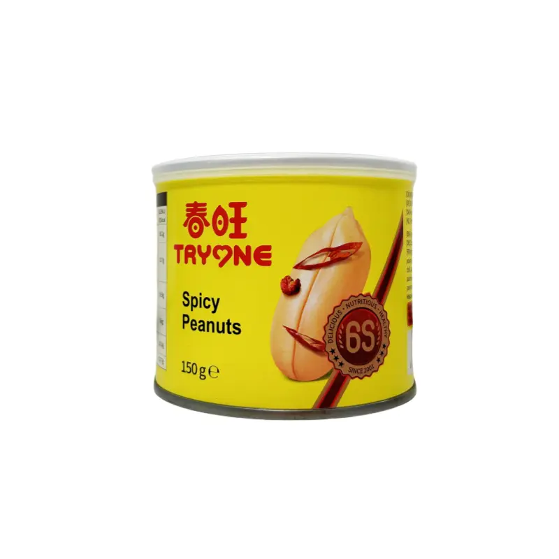Snacks Spicy jordnötter 150g Chun Wang Kina