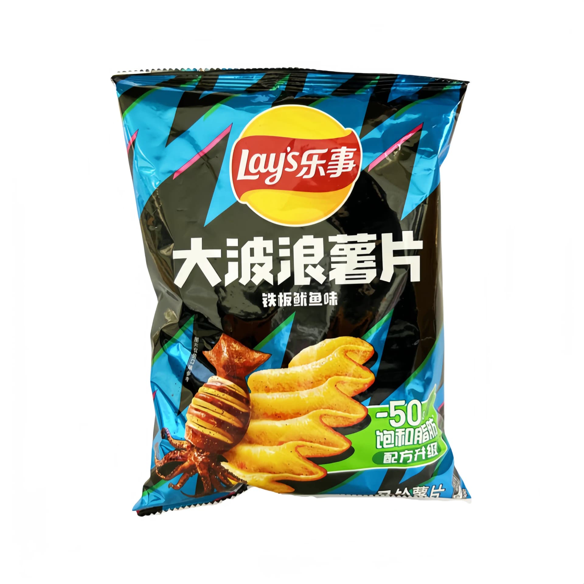 Potatischips Med Grillad Bläckfisksmak 70g Lay's Kina