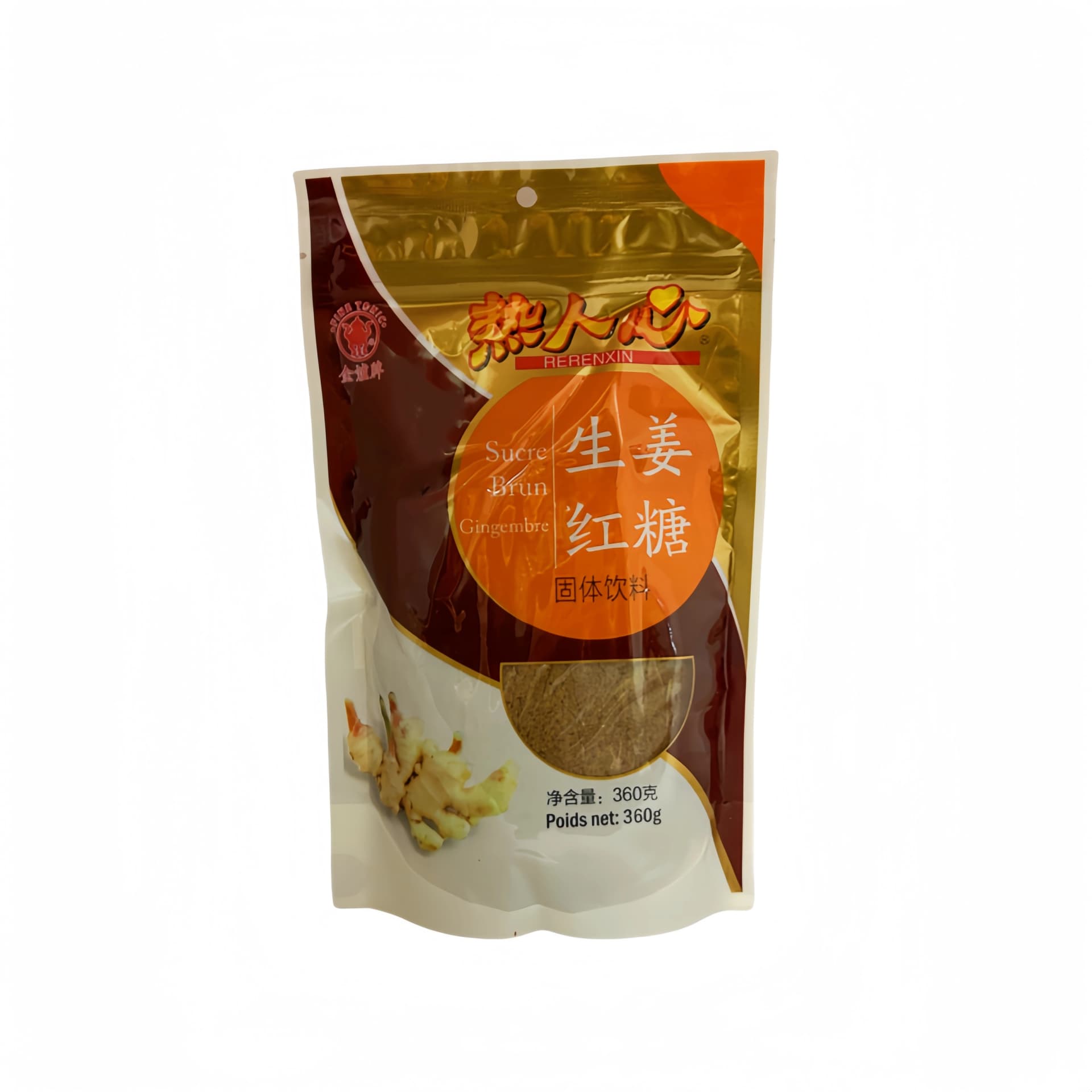 Brunt Socker Med Ingefära Smak 360g Re Ren Xin Kina