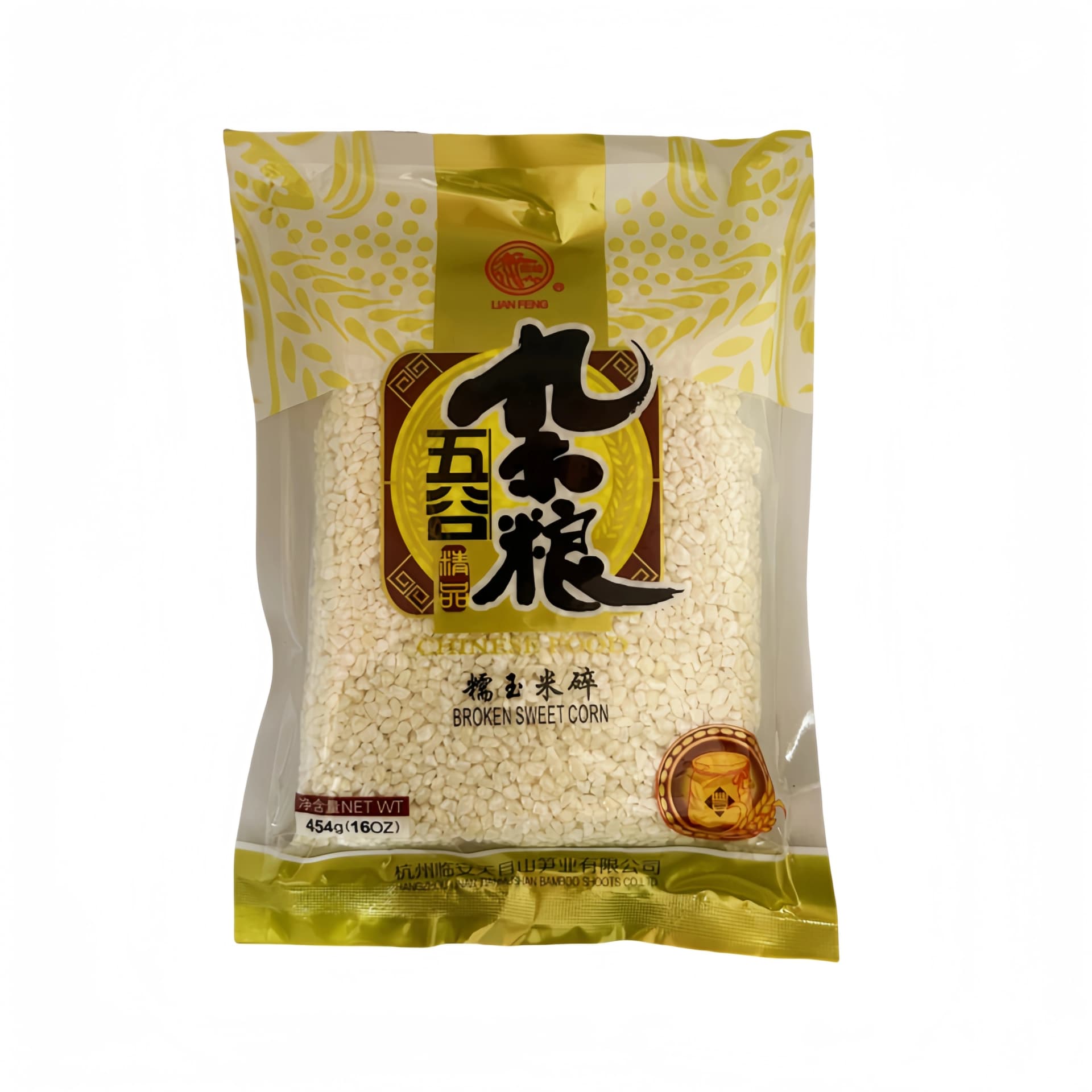 Krossad Klibbig Majs 454g Lian Feng Kina