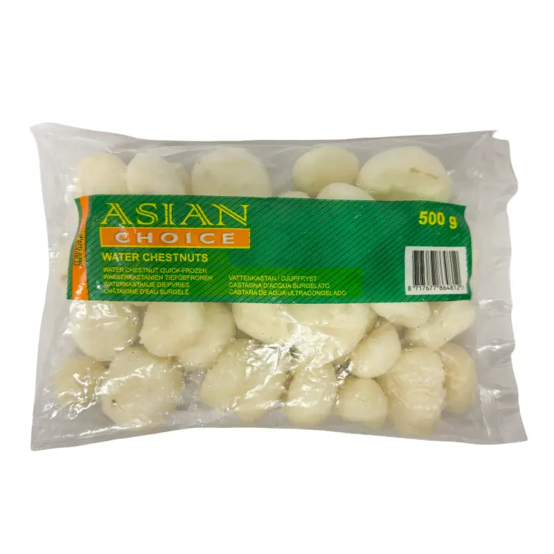 Vattenkastanj utan Skal Hel Fryst 500g Asian Choice Kina