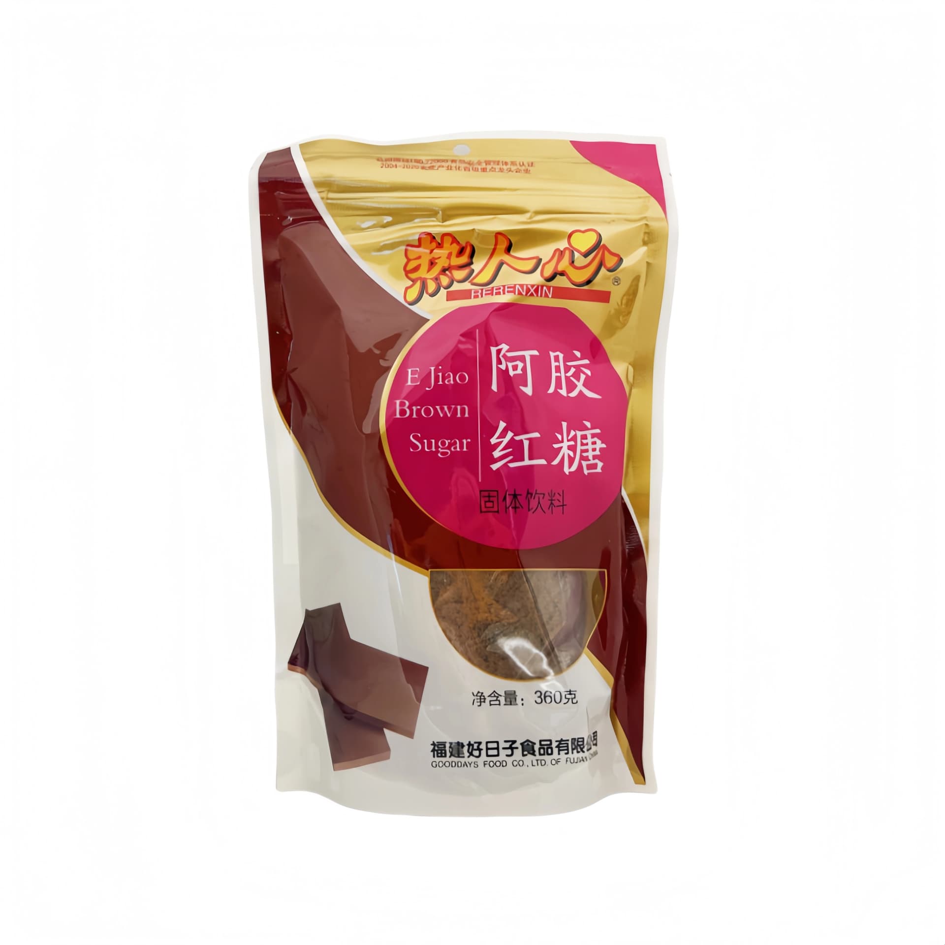 Brunt Socker Med Ejiao Smak 360g Re Ren Xin Kina