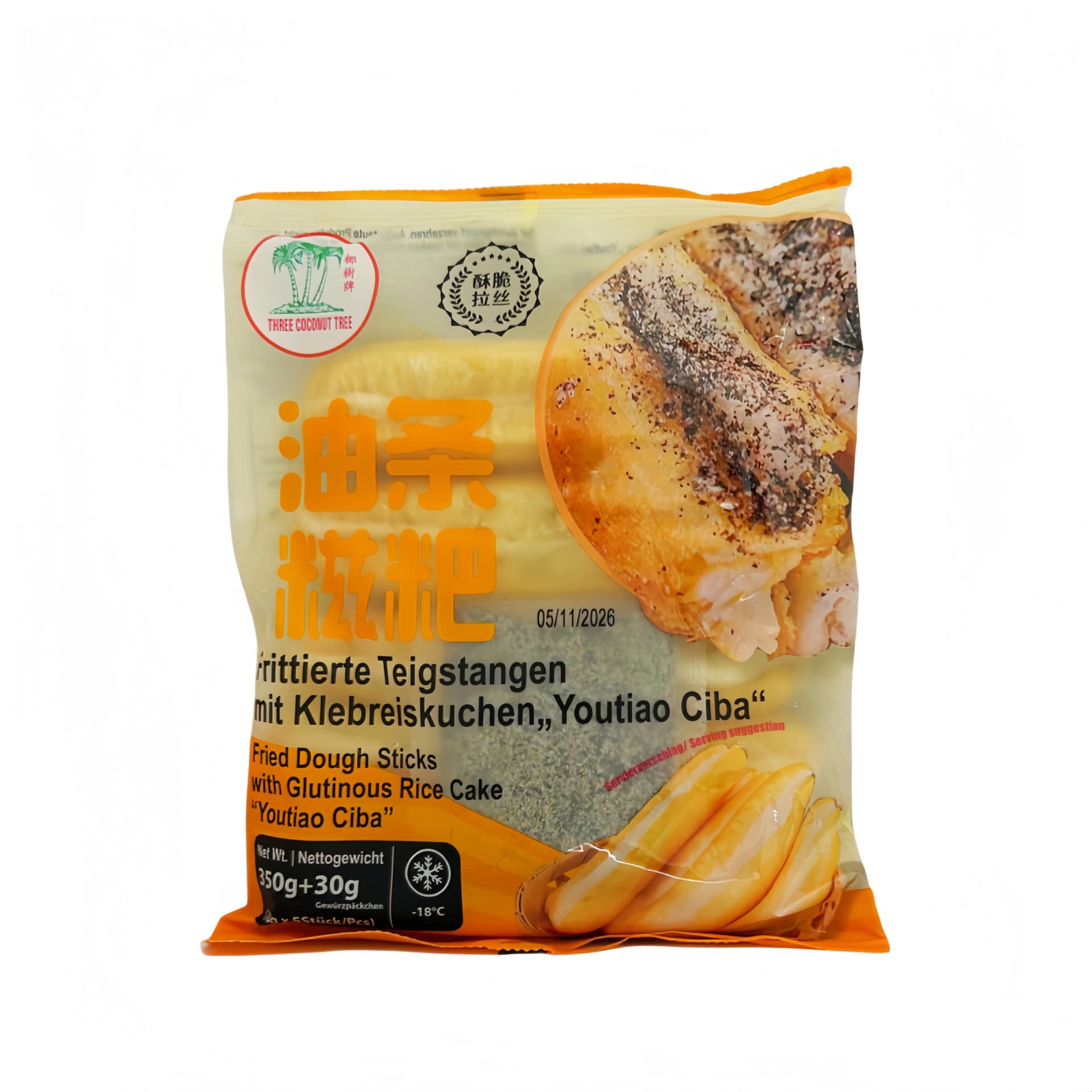 Friterad Bröd You Tiao Ci Ba Fryst 380g TCT Kina