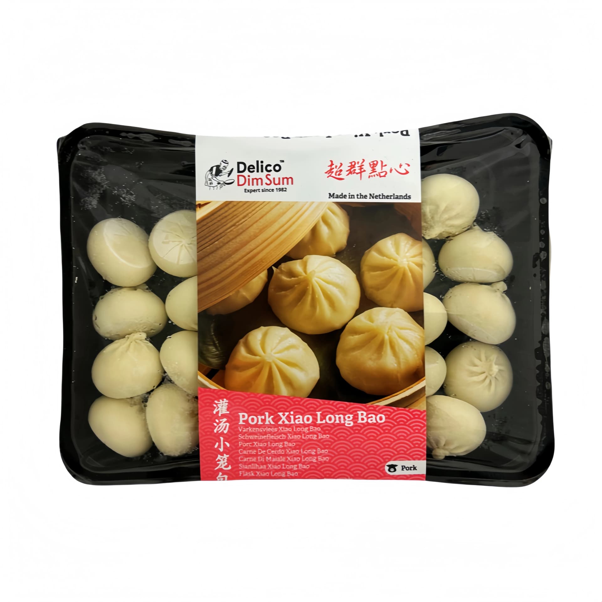 Fläsk Dumpling/Siu Loong Bun Fryst 780g Delico Nederländerna