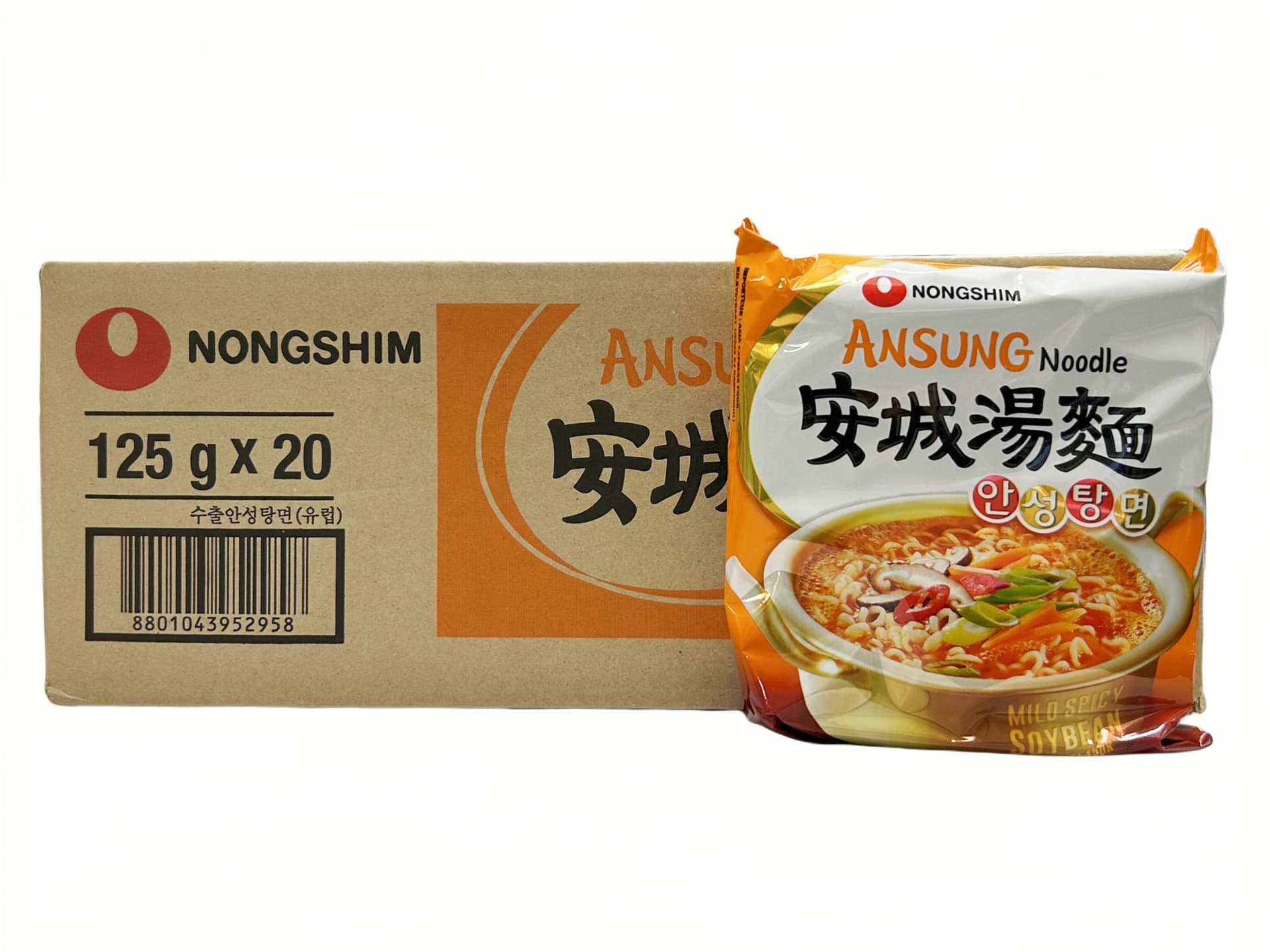 Snabbnudlar An Sung Tang Myun 125gx20st/Krt  Nongshim Korean
