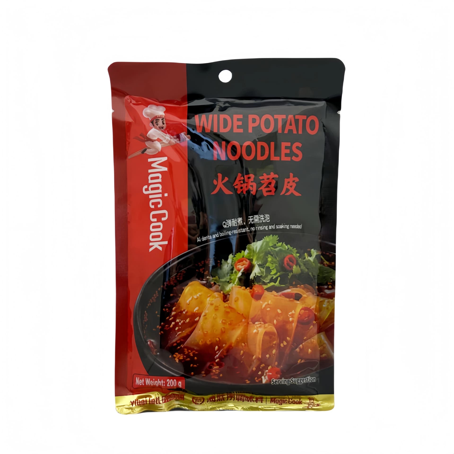Hot Pot Wide Nudel  Shao Pi 200g Haidilao Kina