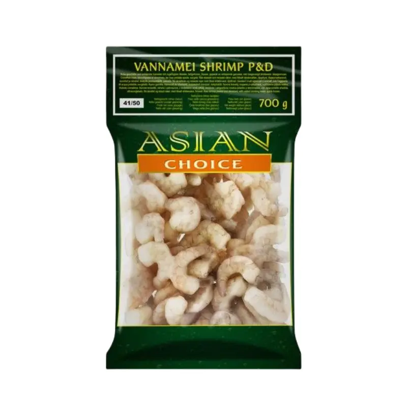 Räkor Vannamei Utan Skal 41/50 Fryst 700g Asian Choice  Indien