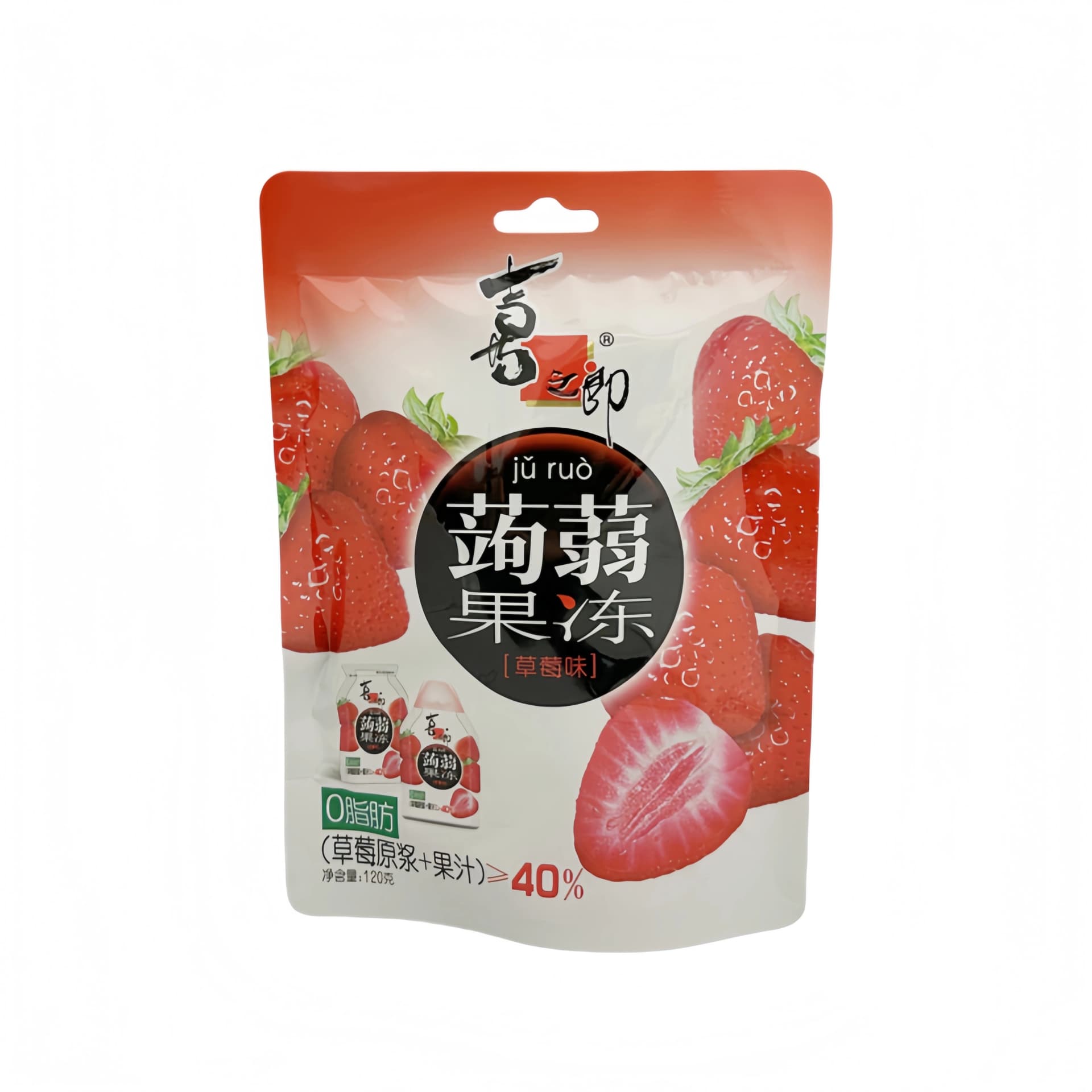 Fruit Jelly Med Jordgubbar Smak 120g XZL Kina