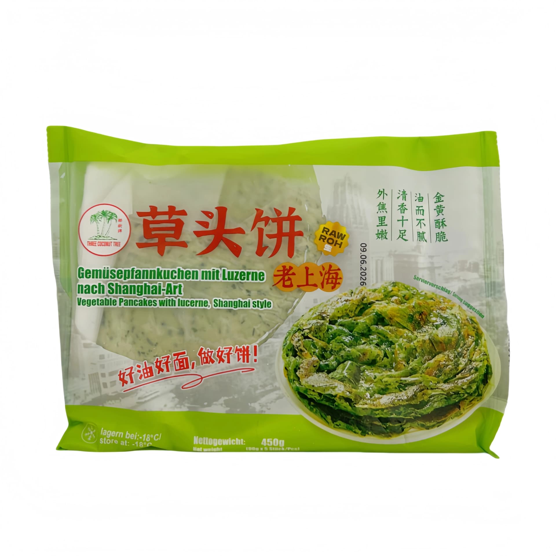 Pannkaka Med Grönsaker Smak Shanghai Style Fryst 450g TCT Kina