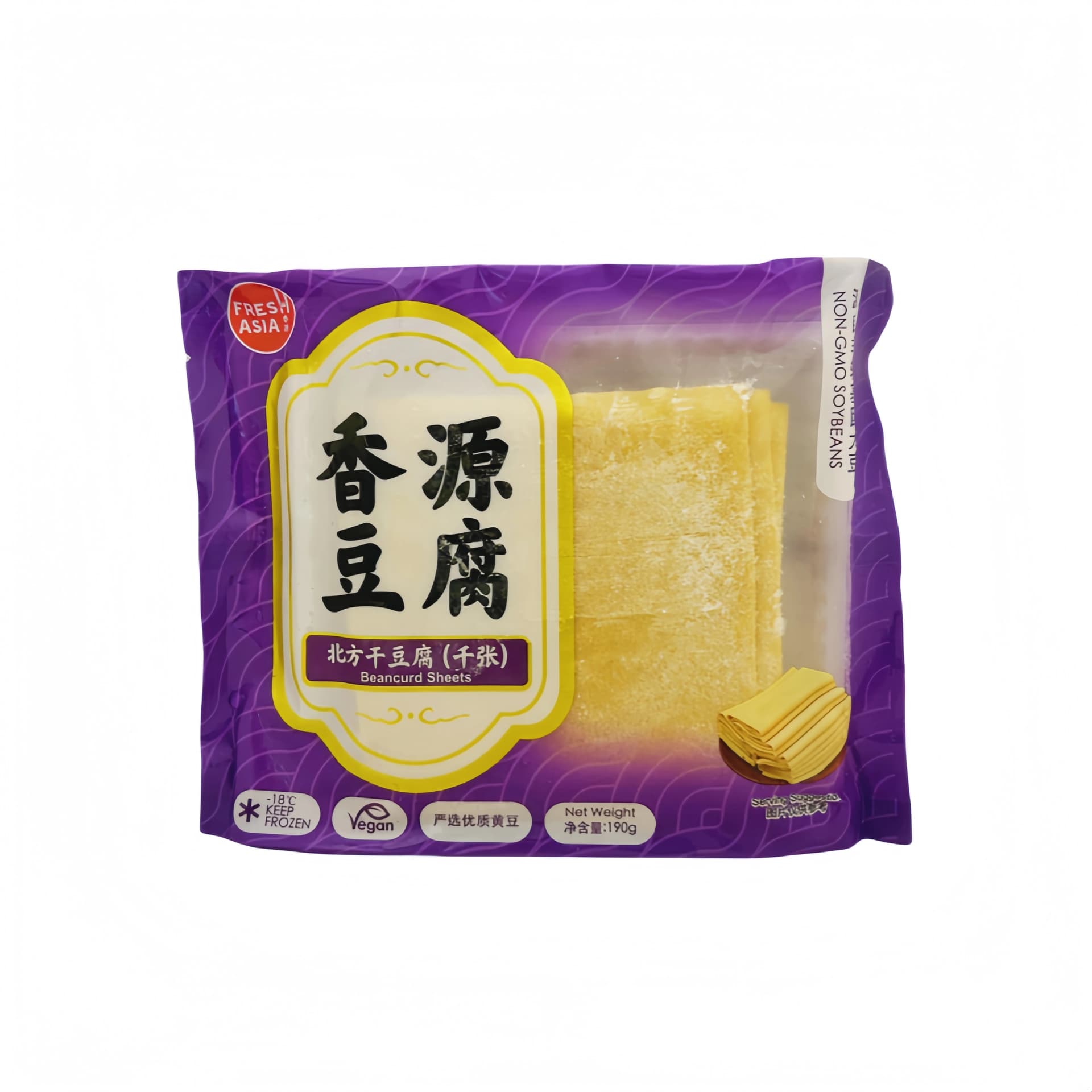 Defried Layered Beancurd Qian Zhang Fryst 190g Freshasia Food Kina