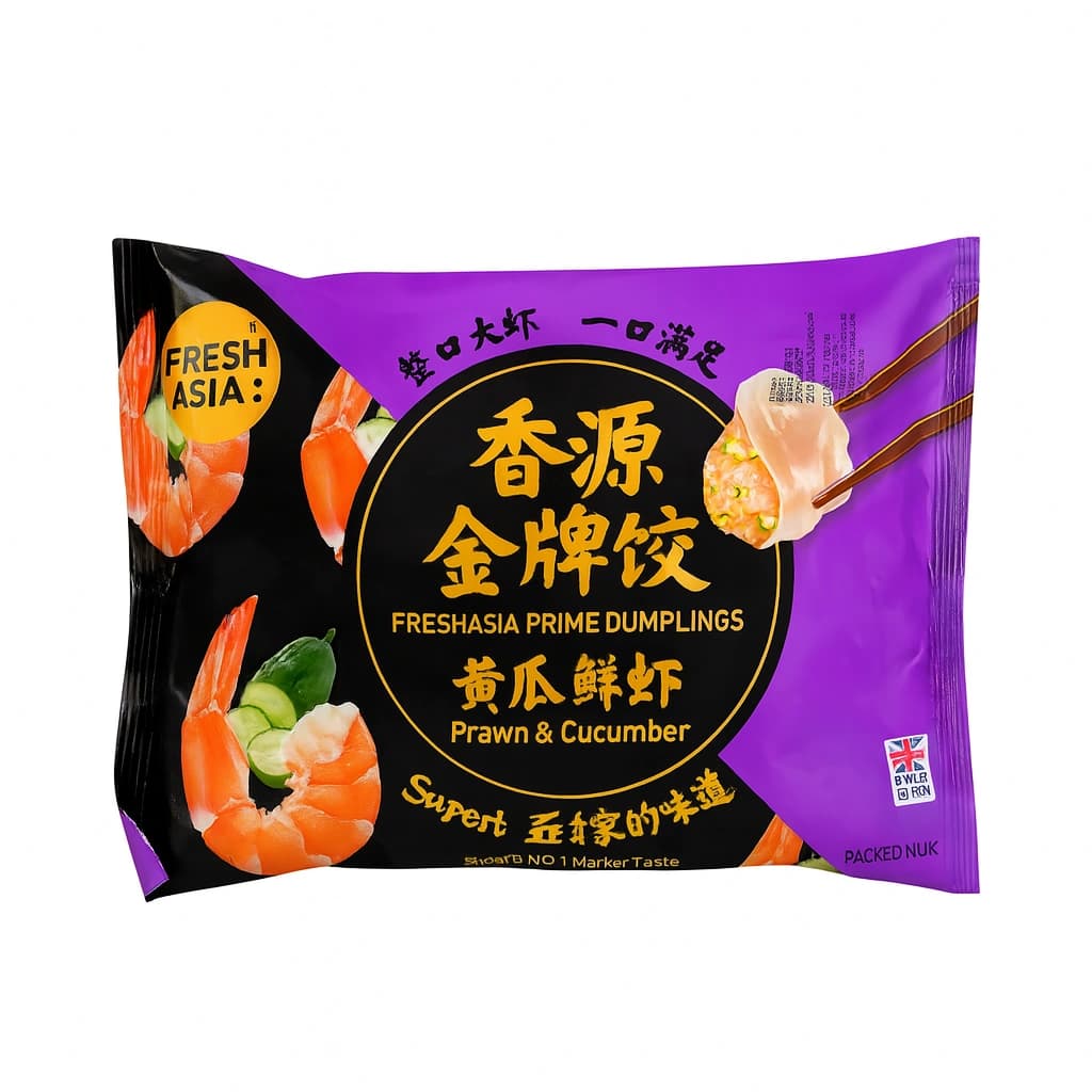 Dumpling Räkor/Gurka Fryst 400g Freshasia UK