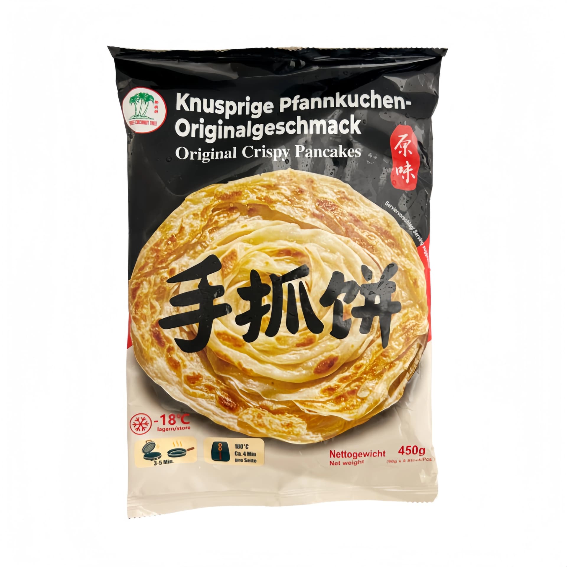 Roti Paratha Pancake Original Smak Fryst 450g TCT Kina