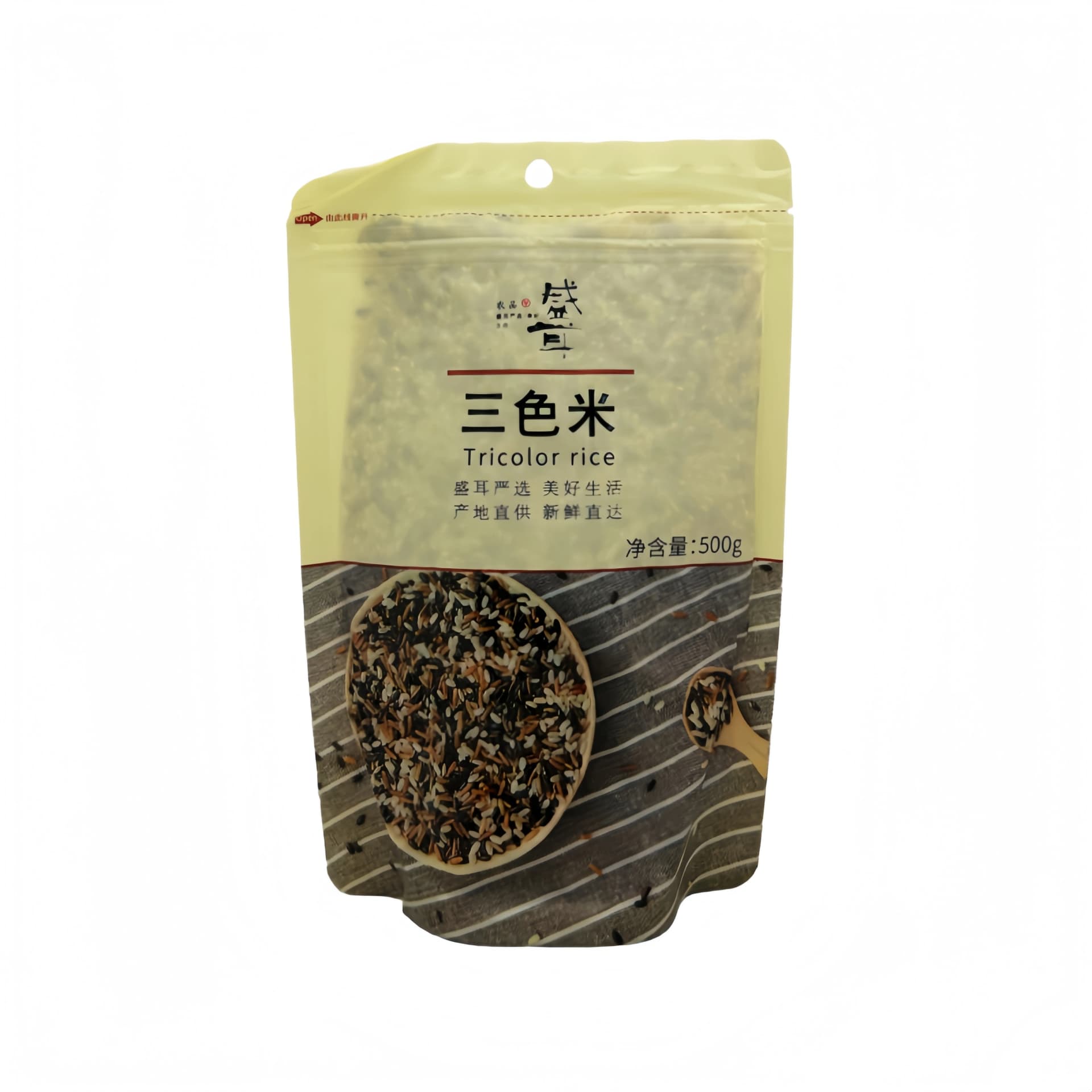 Tricolor Ris 500g Sheng Er Kina