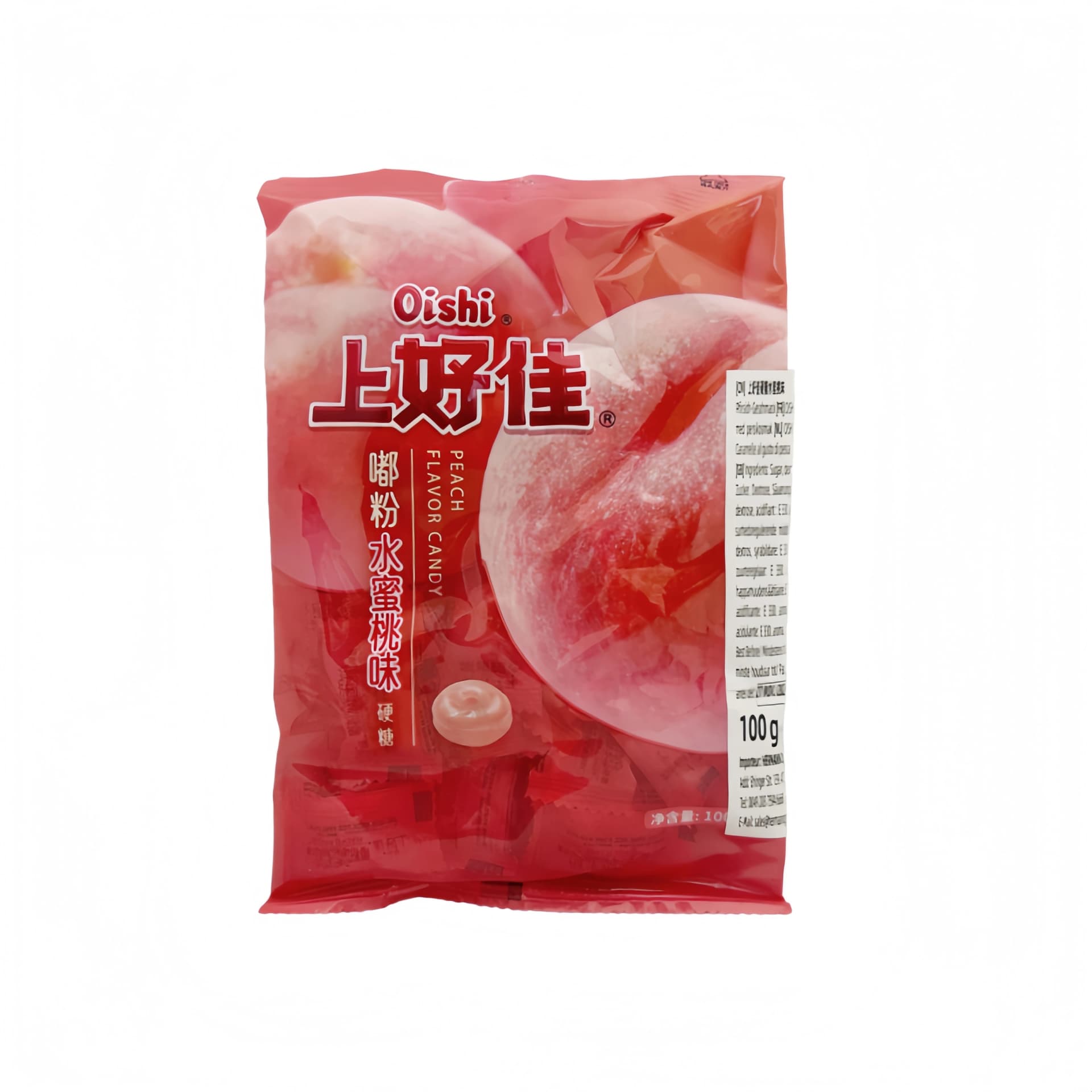 Godis Med Persika Smak 100g Oishi Kina