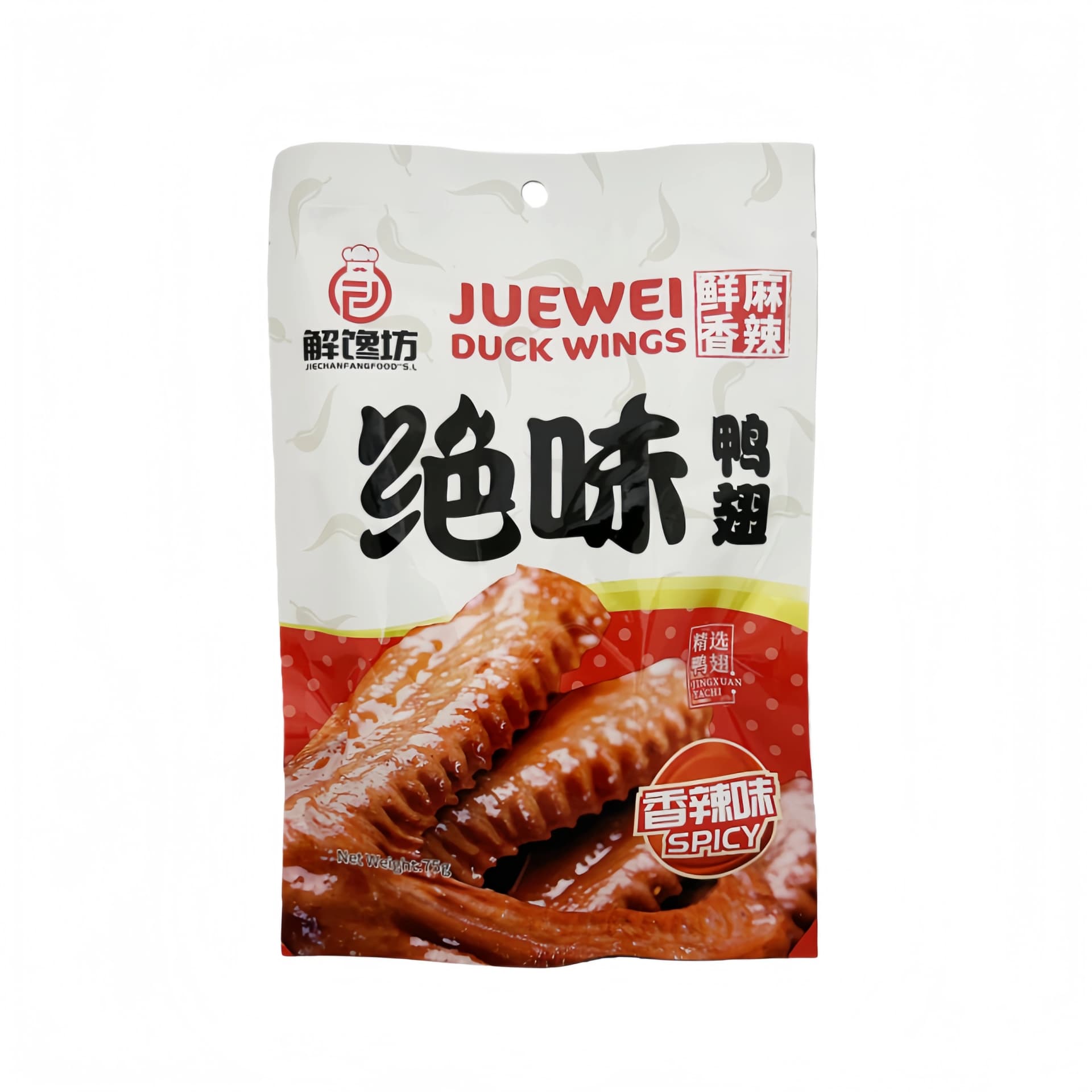 Marinerad Spicy Ankvingar 75g Jue Wei-Jie Chan Fang Food Spain