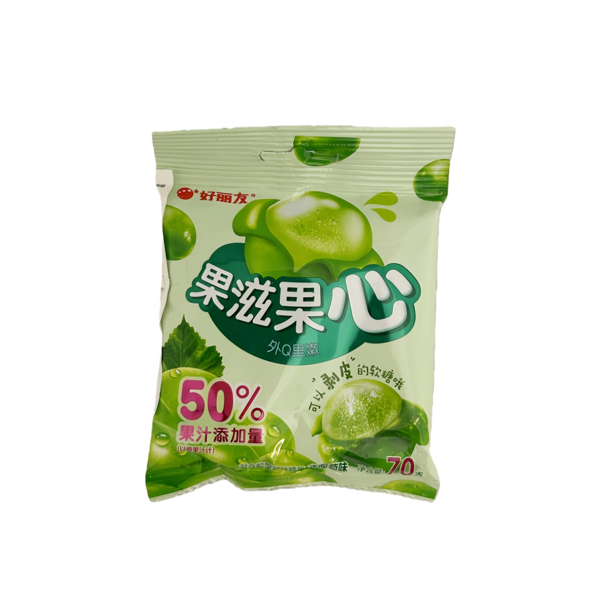 QQ Gummies Med Grön Druva Smak 70g Orion Kina