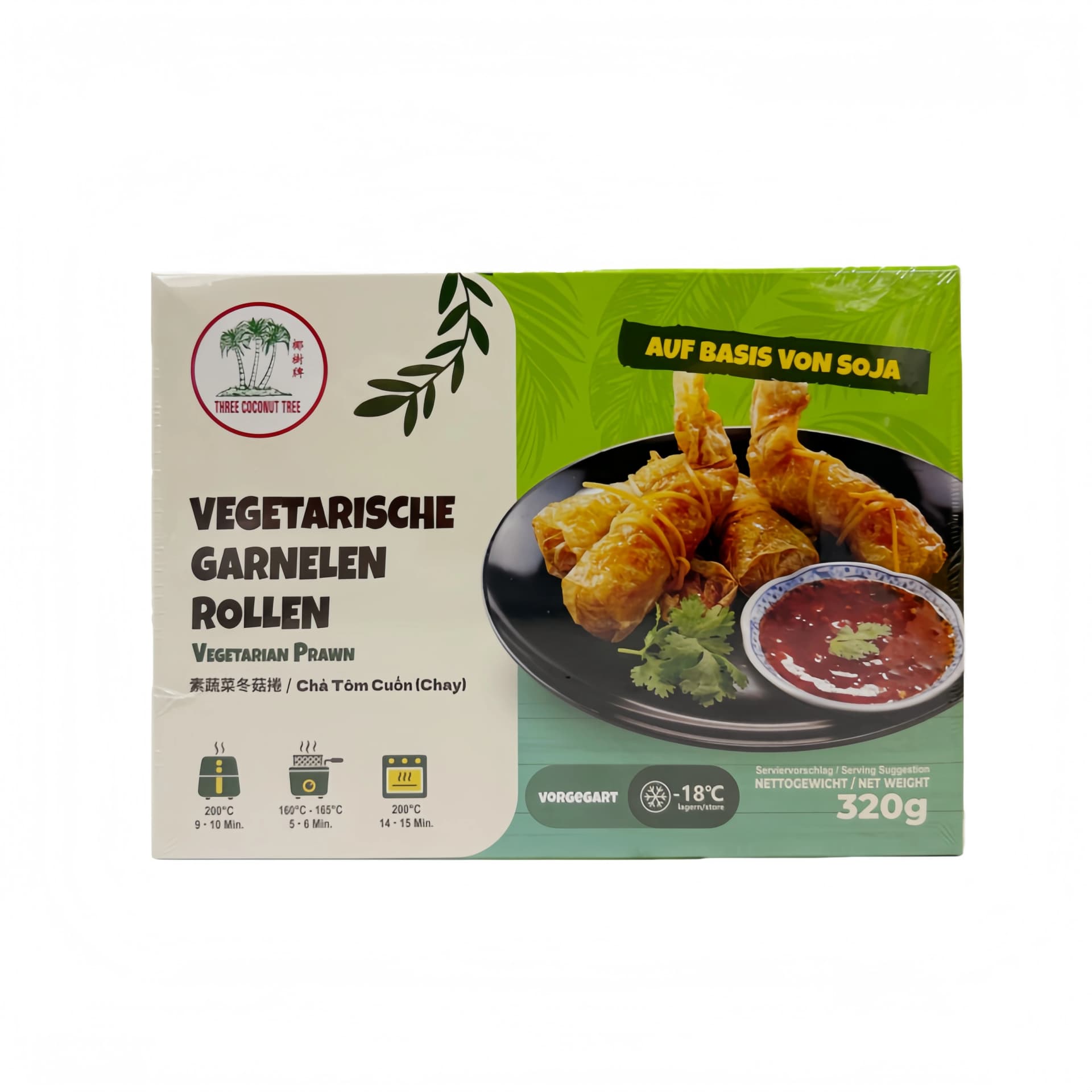 Vegetariska Räkrullar Fryst 320g TCT Malaysia