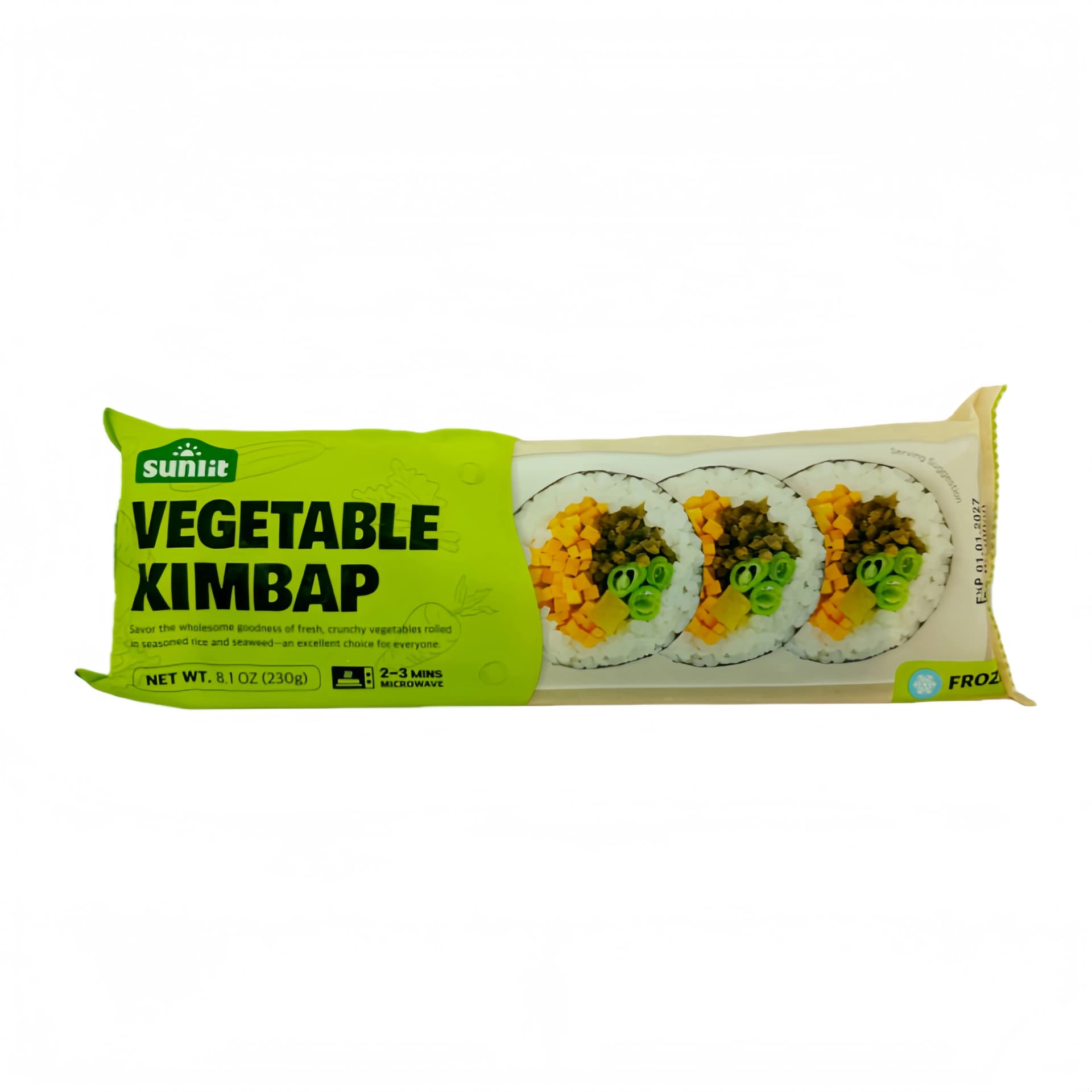 Grönsaker Kimbap Fryst 230g Sunlit Korea