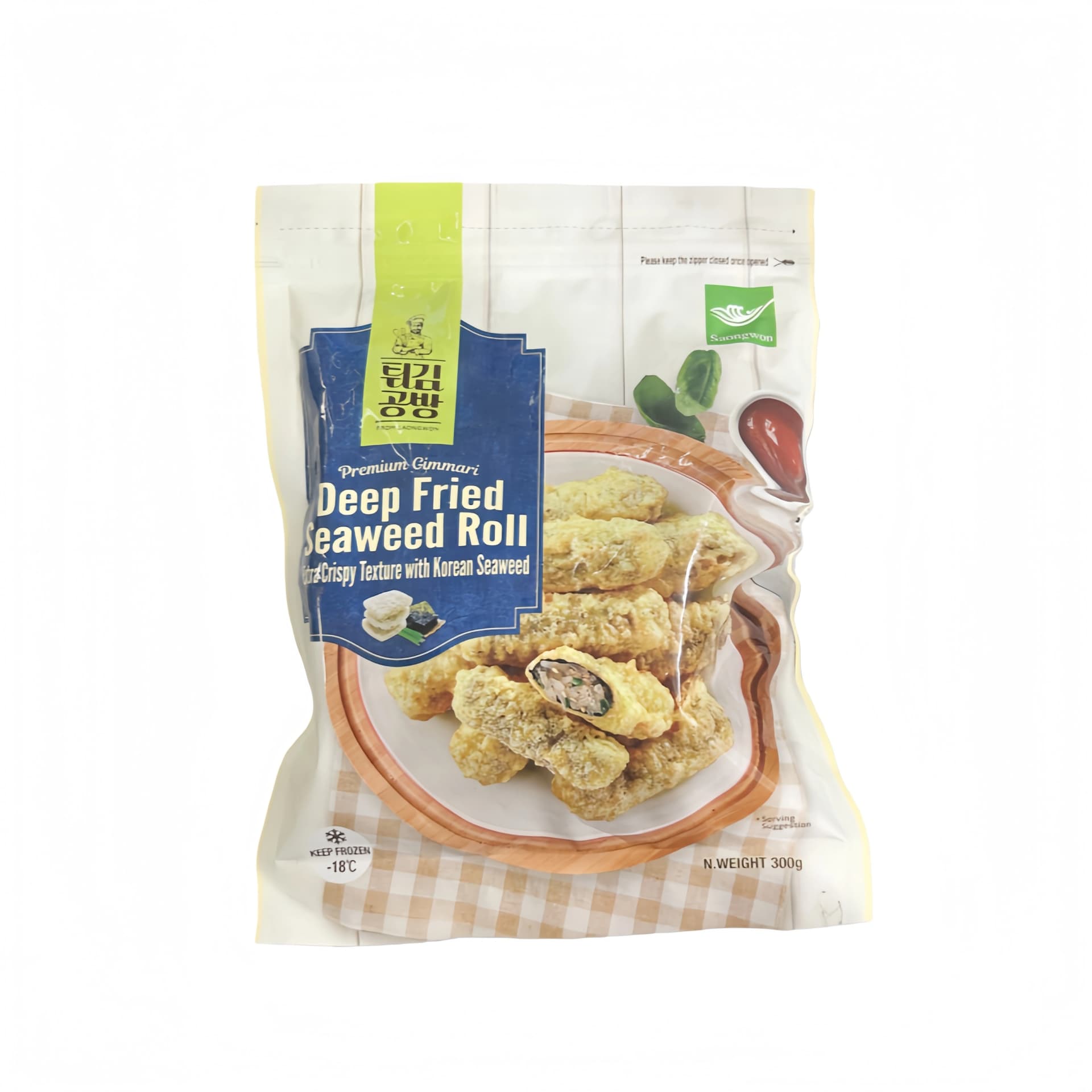 Friterad Gimmari Med Sjögräsrulle Fryst 300g Saongwon Korea