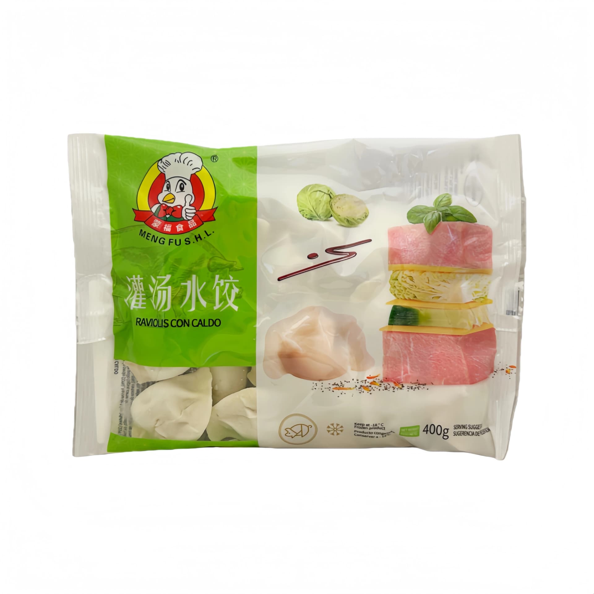 Dumpling Fläsk/Buljongsoppa Fryst 440g Meng Fu Spanien