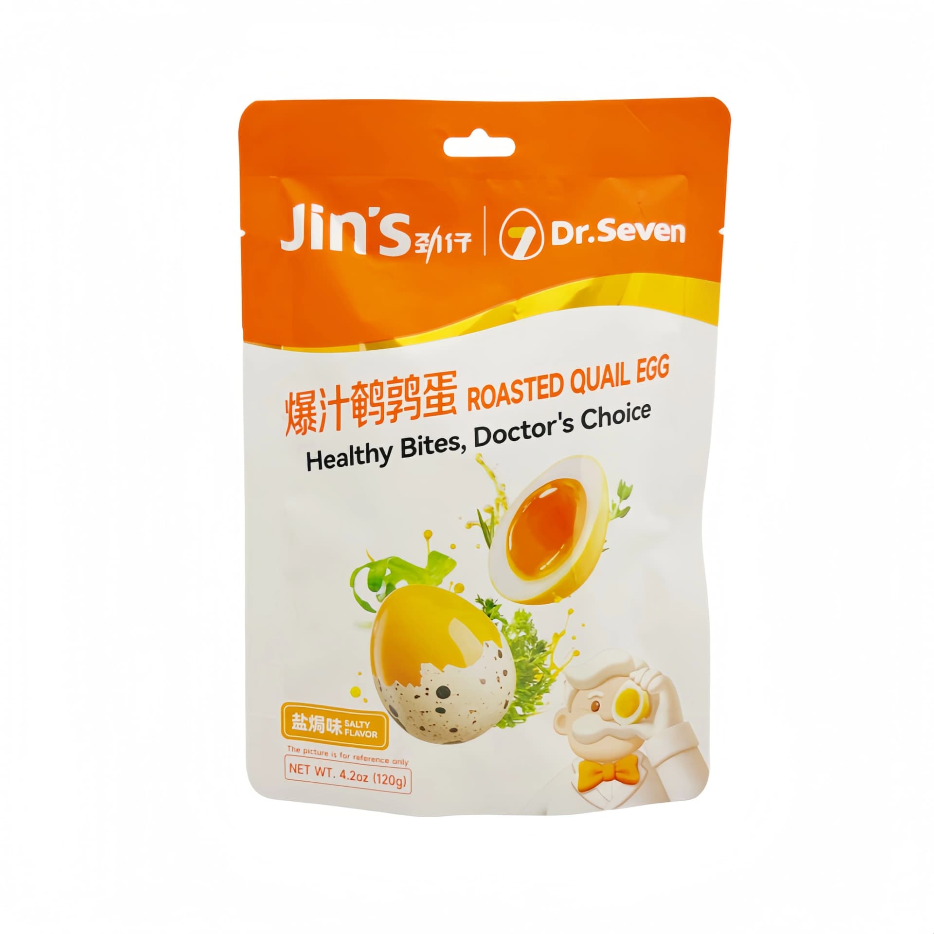 Rostade Vaktelägg Med Salt Smak 120g Jin Zai Kina