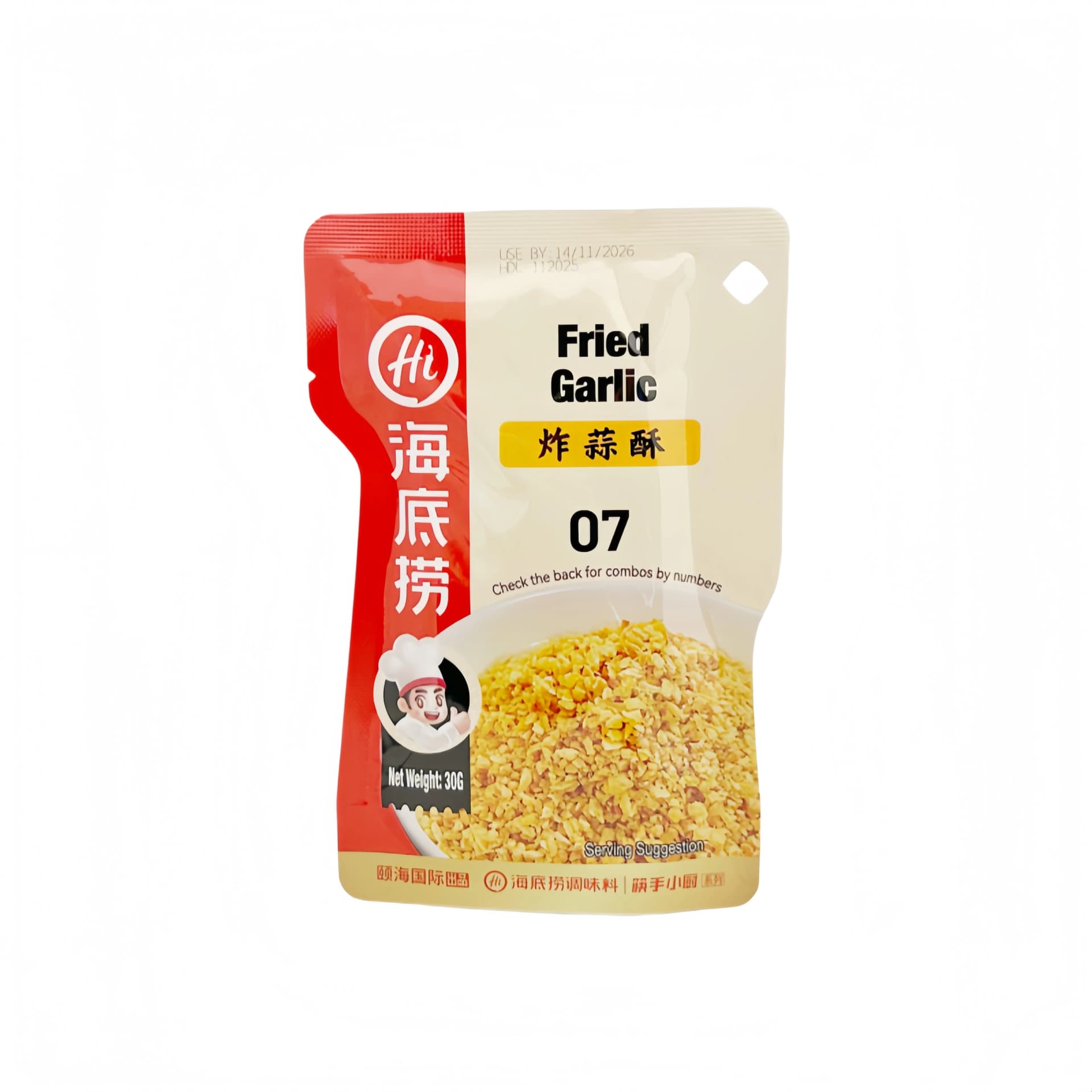 Friterad Vitlök 30g Haidilao Kina