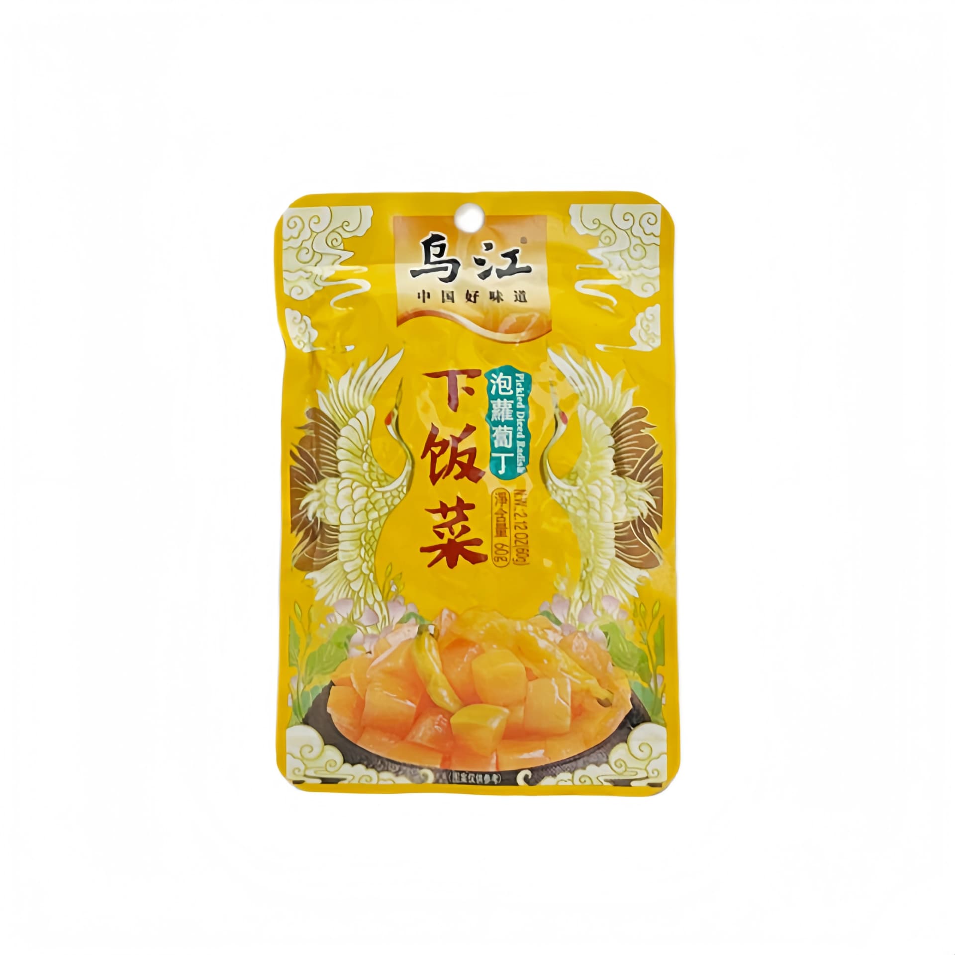 Inlagd Rättika Tärnad 60g Wujiang Kina
