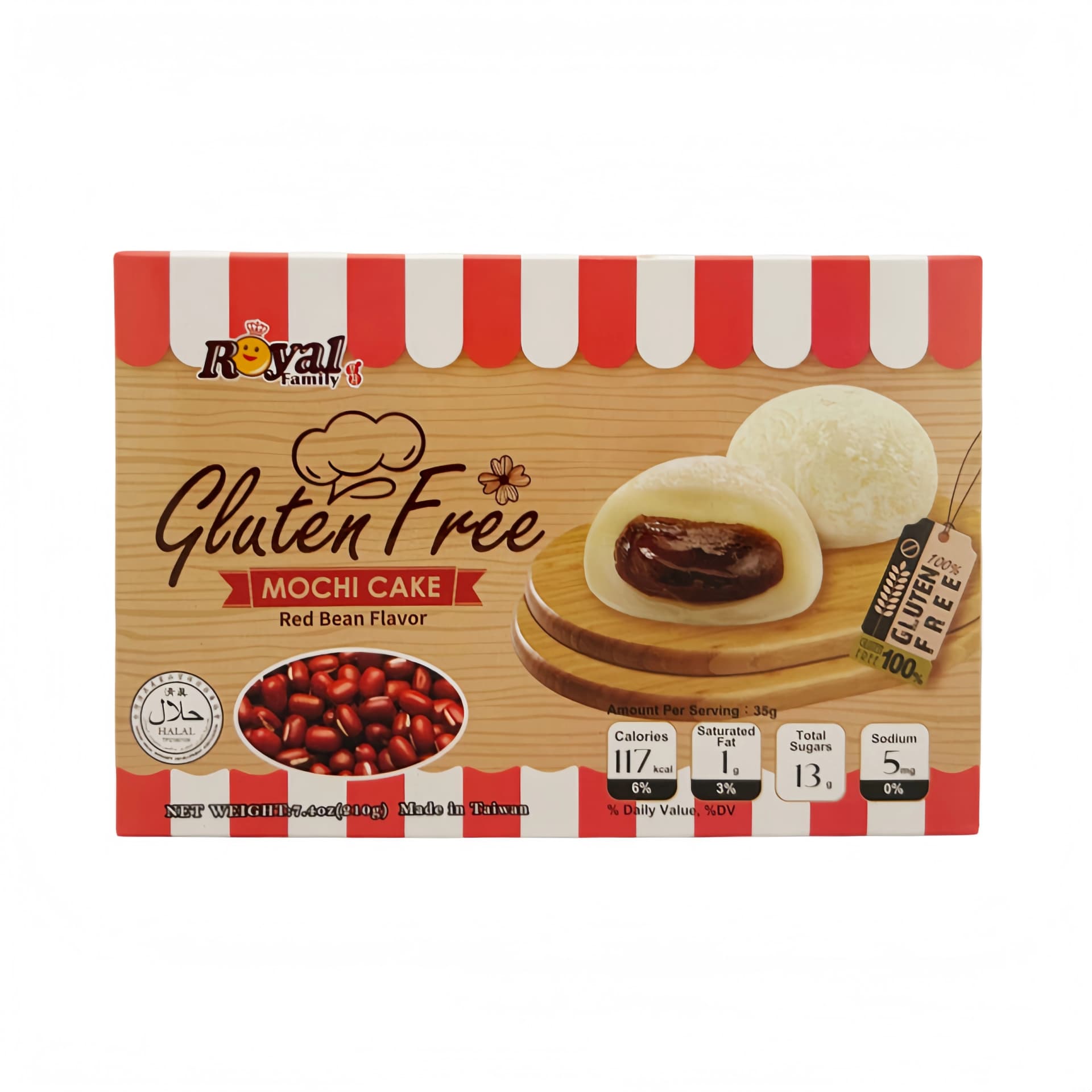 Mochi Med Rödböns Glutenfri 210g Royal Family Taiwan