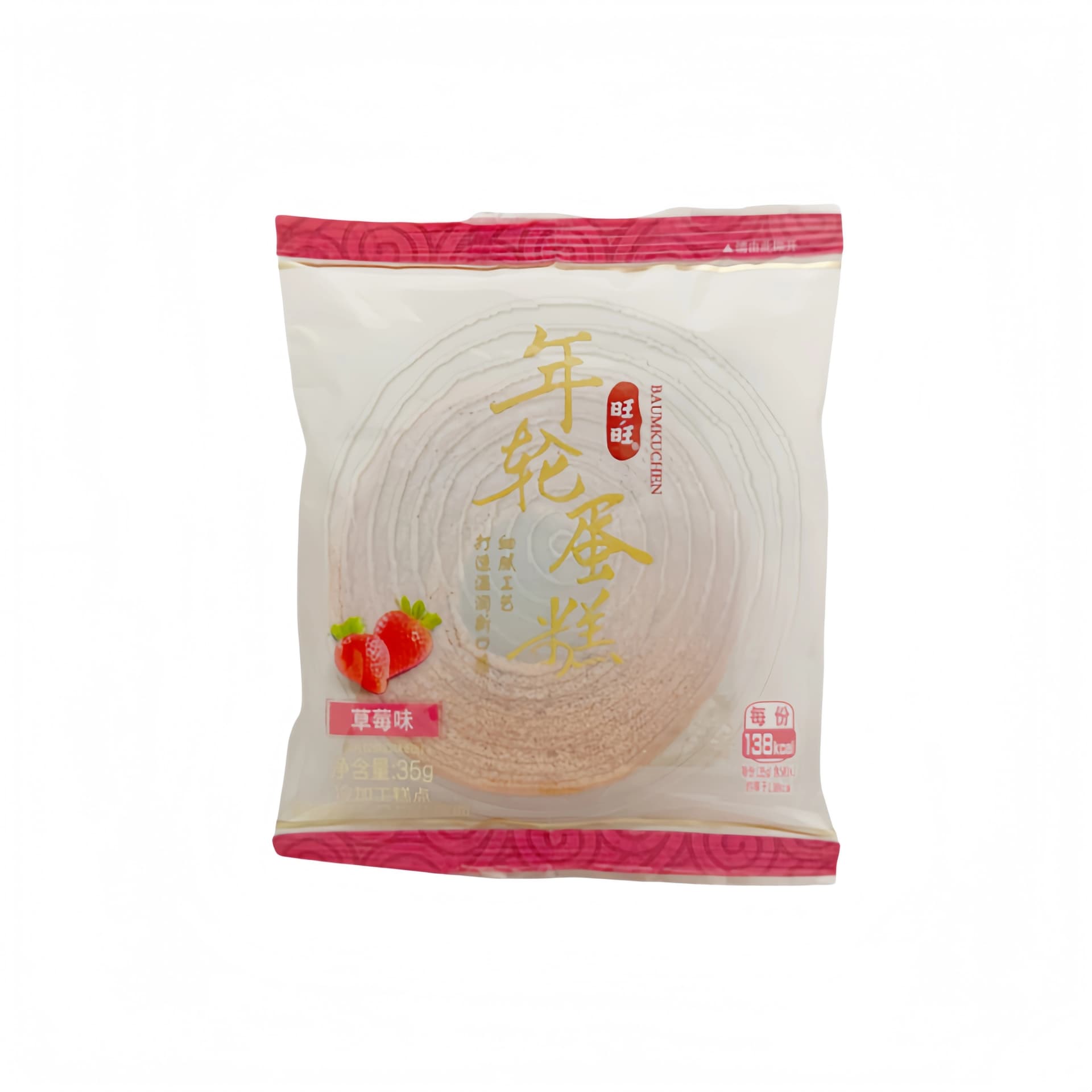 Jordgubbs Kaka 35g Want Want Kina